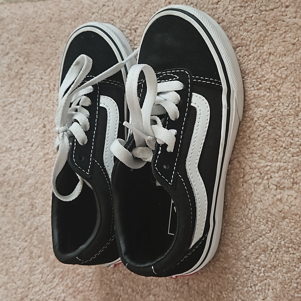 Kids Van's Sneakers Black Size 12